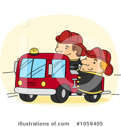 Royalty-Free (RF) Fireman Clipart Illustration by BNP Design Studio - Stock Sample #1059405