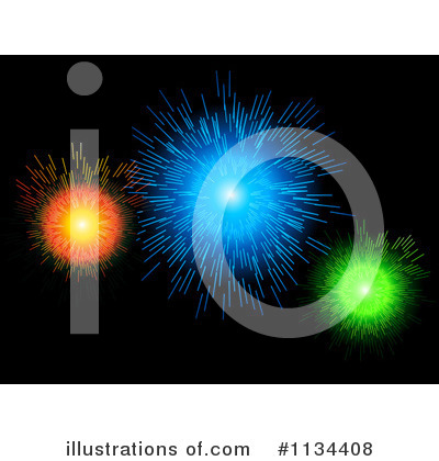 Royalty-Free (RF) Fireworks Clipart Illustration by elaineitalia - Stock Sample #1134408