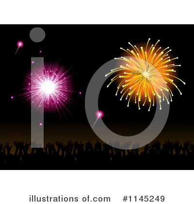 Royalty-Free (RF) Fireworks Clipart Illustration by elaineitalia - Stock Sample #1145249