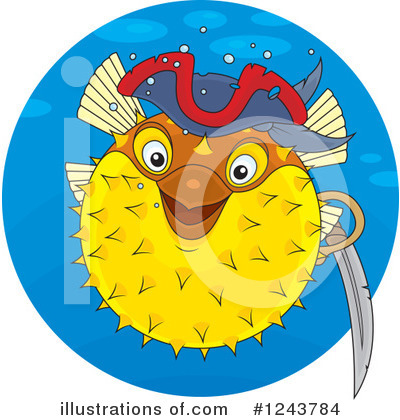 Blow Fish Clipart #1243784 by Alex Bannykh