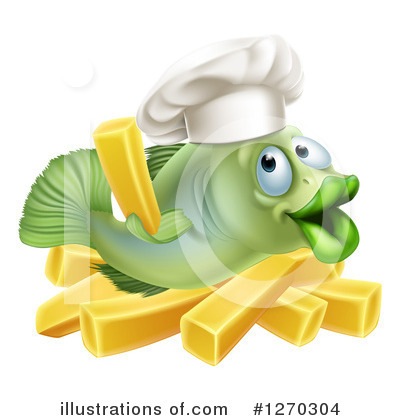 Fish And Chips Clipart #1270304 by AtStockIllustration