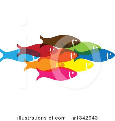 Royalty-Free (RF) Fish Clipart Illustration by ColorMagic - Stock Sample #1342943
