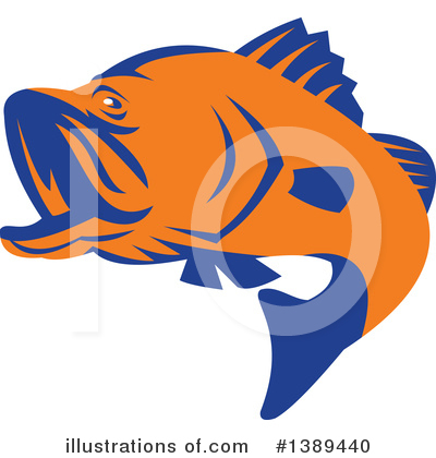 Royalty-Free (RF) Fish Clipart Illustration by patrimonio - Stock Sample #1389440