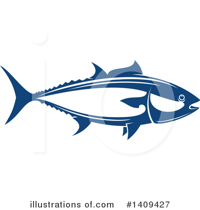 Tuna Clipart #1409427 by Vector Tradition SM