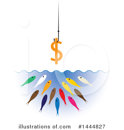 Royalty-Free (RF) Fish Clipart Illustration by ColorMagic - Stock Sample #1444827
