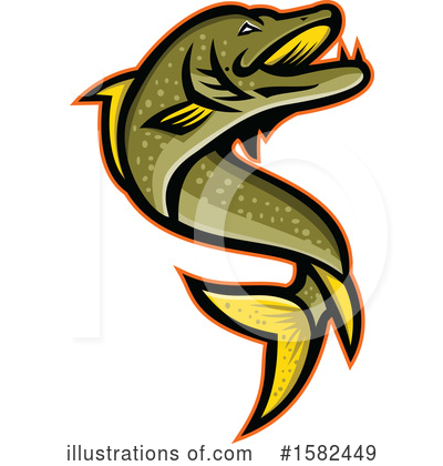 Royalty-Free (RF) Fish Clipart Illustration by patrimonio - Stock Sample #1582449