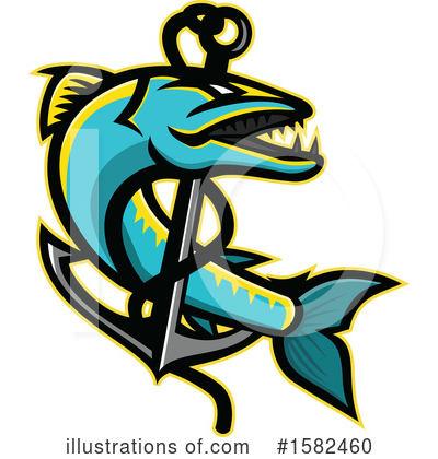 Royalty-Free (RF) Fish Clipart Illustration by patrimonio - Stock Sample #1582460