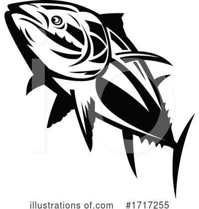 Royalty-Free (RF) Fish Clipart Illustration by patrimonio - Stock Sample #1717255