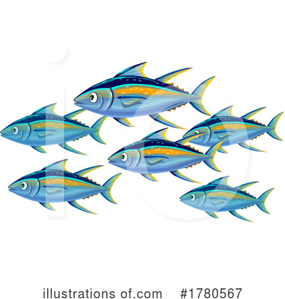 Tuna Clipart #1780567 by Vector Tradition SM