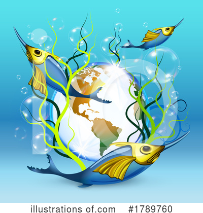 Royalty-Free (RF) Fish Clipart Illustration by Oligo - Stock Sample #1789760