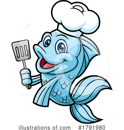 Royalty-Free (RF) Fish Clipart Illustration by Hit Toon - Stock Sample #1791980
