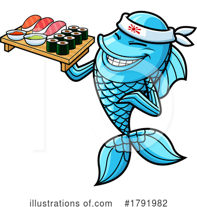 Royalty-Free (RF) Fish Clipart Illustration by Hit Toon - Stock Sample #1791982
