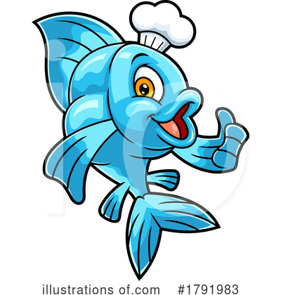 Chef Fish Clipart #1791983 by Hit Toon
