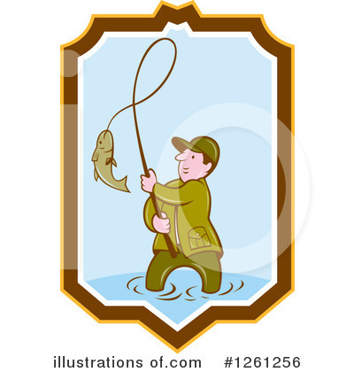 Royalty-Free (RF) Fishing Clipart Illustration by patrimonio - Stock Sample #1261256