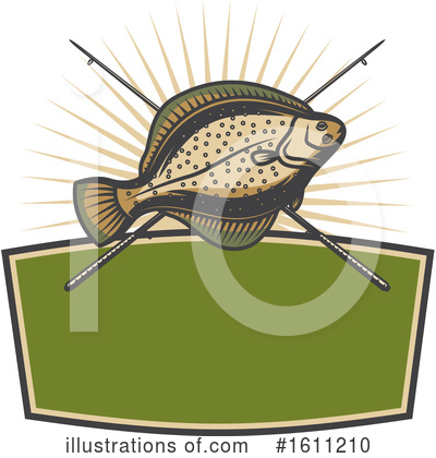 Flounder Clipart #1611210 by Vector Tradition SM
