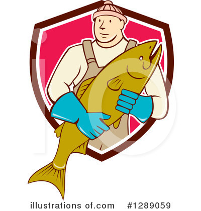 Royalty-Free (RF) Fishmonger Clipart Illustration by patrimonio - Stock Sample #1289059