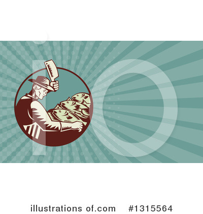 Royalty-Free (RF) Fishmonger Clipart Illustration by patrimonio - Stock Sample #1315564