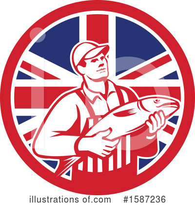 Fishmonger Clipart #1587236 by patrimonio