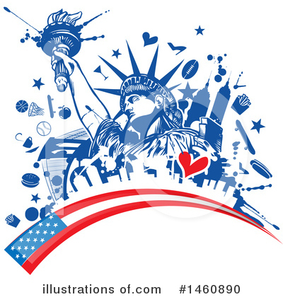 Usa Clipart #1460890 by Domenico Condello