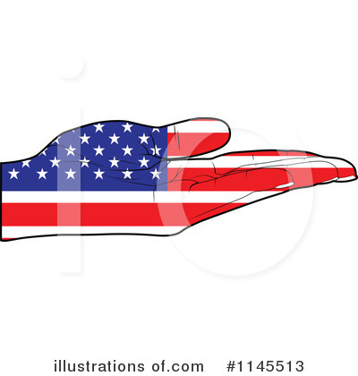 American Flag Clipart #1145513 by Andrei Marincas