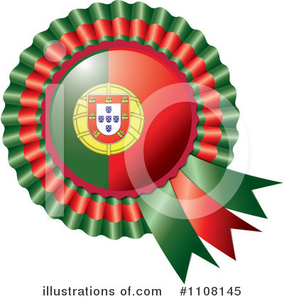 Royalty-Free (RF) Flag Rosette Clipart Illustration by MilsiArt - Stock Sample #1108145