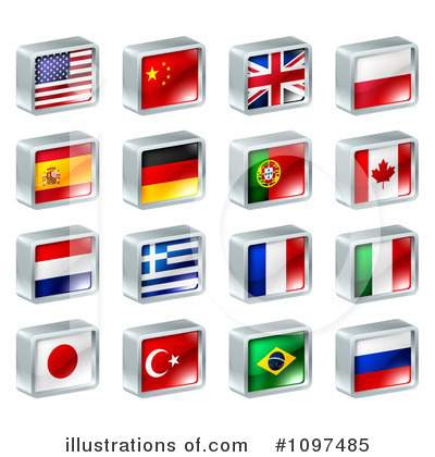 American Flag Clipart #1097485 by AtStockIllustration