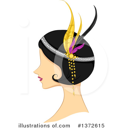 Flapper Girl Clipart #1372615 by BNP Design Studio