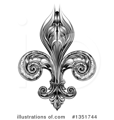 Royalty-Free (RF) Fleur De Lis Clipart Illustration by AtStockIllustration - Stock Sample #1351744