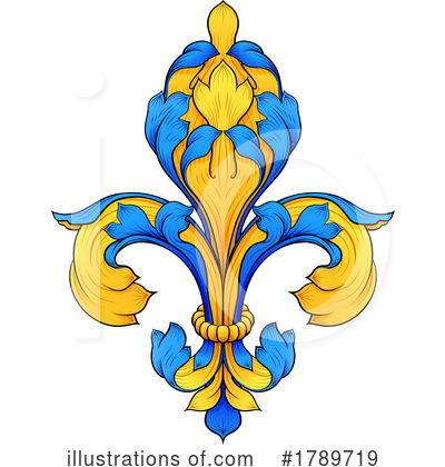Fleur De Lys Clipart #1789719 by AtStockIllustration