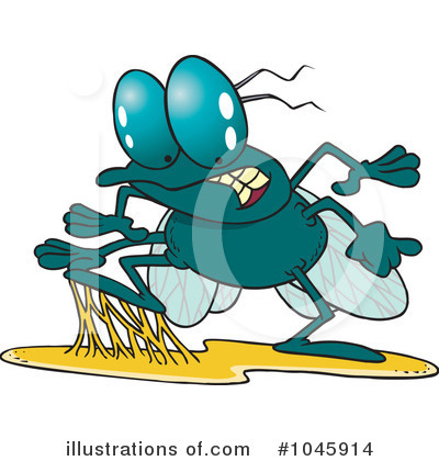 Royalty-Free (RF) Flies Clipart Illustration by toonaday - Stock Sample #1045914