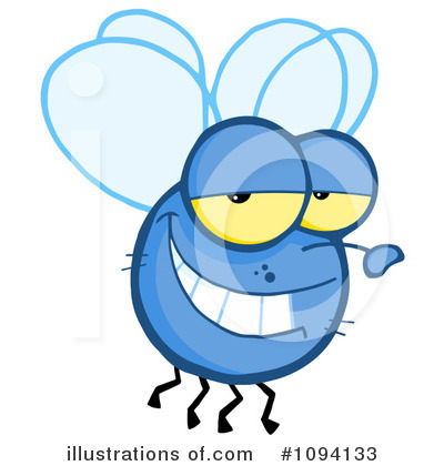 Royalty-Free (RF) Flies Clipart Illustration by Hit Toon - Stock Sample #1094133