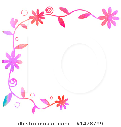 Floral Border Clipart #1428799 by Prawny