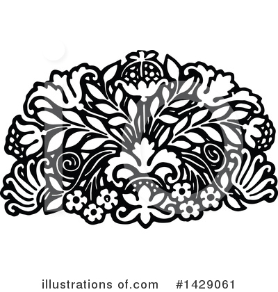 Royalty-Free (RF) Floral Clipart Illustration by Prawny Vintage - Stock Sample #1429061