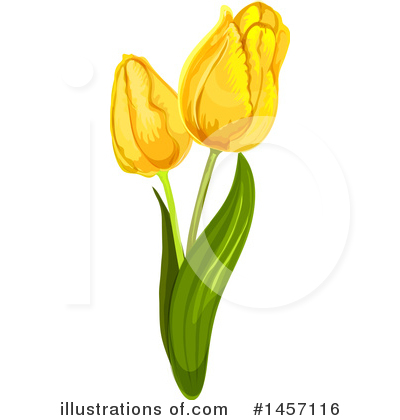 Tulips Clipart #1063977 - Illustration by Vector Tradition SM