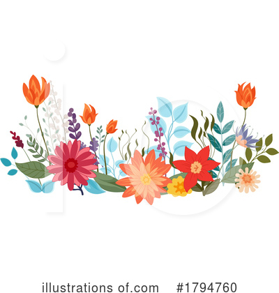 Flowers Clipart #1794760 by AtStockIllustration