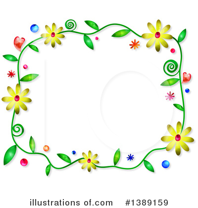 Floral Border Clipart #1389159 by Prawny