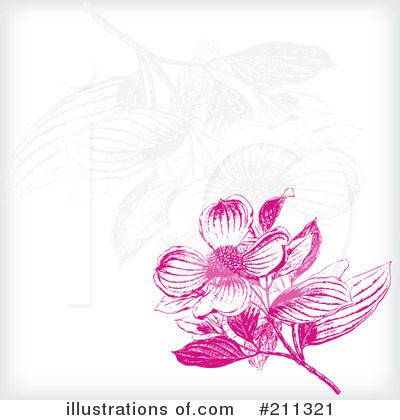 Royalty-Free (RF) Flowers Clipart Illustration by Eugene - Stock Sample #211321