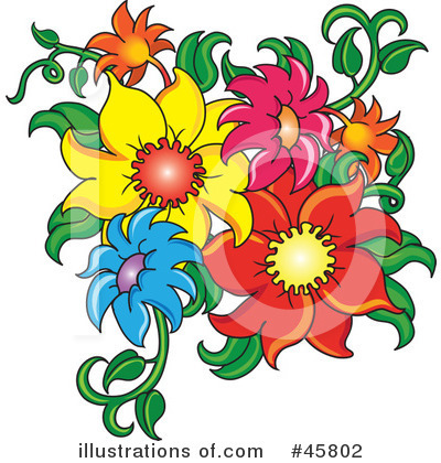 Floral Clipart #45802 by Pams Clipart