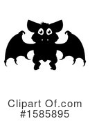 Flying Bat Clipart #1585895 by AtStockIllustration