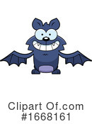 Flying Bat Clipart #1668161 by Cory Thoman