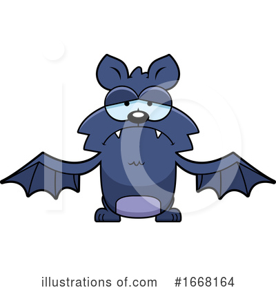 Flying Bat Clipart #1668164 by Cory Thoman