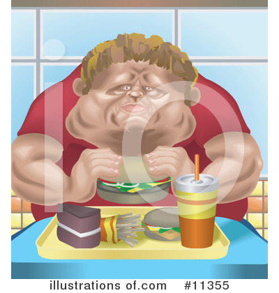 Overweight Clipart #11355 by AtStockIllustration