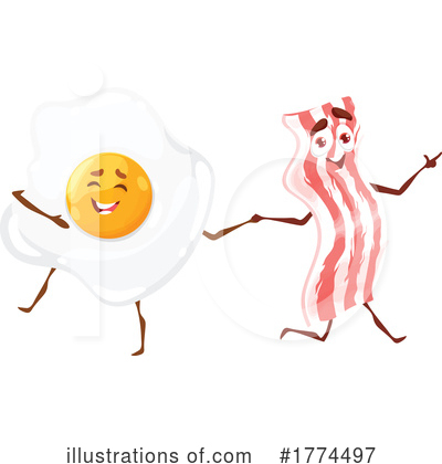 Bacon Mascot Clipart #1774497 by Vector Tradition SM