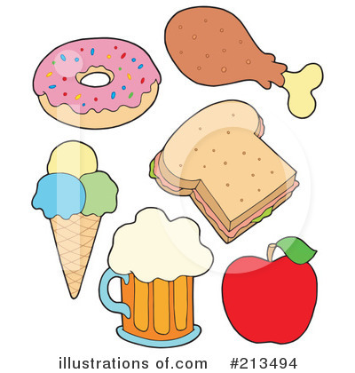 Royalty-Free (RF) Food Clipart Illustration by visekart - Stock Sample #213494