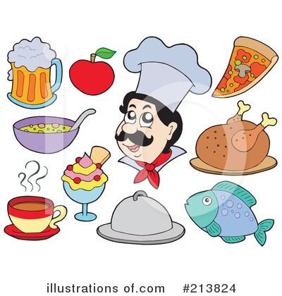 Royalty-Free (RF) Food Clipart Illustration by visekart - Stock Sample #213824