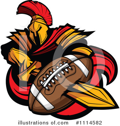 American Football Clipart #1114582 by Chromaco