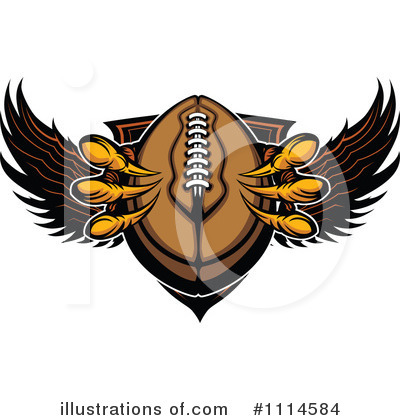 American Football Clipart #1114584 by Chromaco