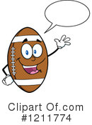 Football Clipart #1211774 by Hit Toon