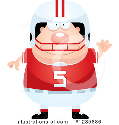 Football Player Clipart #1235886 by Cory Thoman