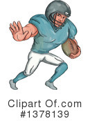 Football Clipart #1378139 by patrimonio